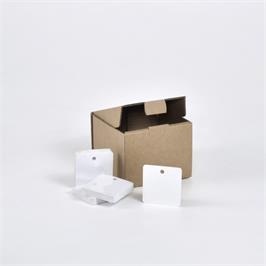 White Plain Hang Tags - Rounded Corners (76x76mm)