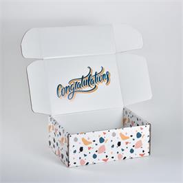 Presentation Mailer Box White with Custom Print - 335 x 240 x 133 mm