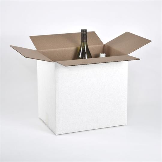 12-Bottle Wine Box (RSC) White - 348 x 261 x 329 mm