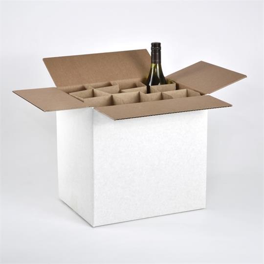 12-Bottle Wine Box (RSC) White - 348 x 261 x 329 mm