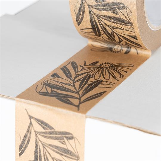 1-Colour Custom Printed Packing Tape Kraft Brown