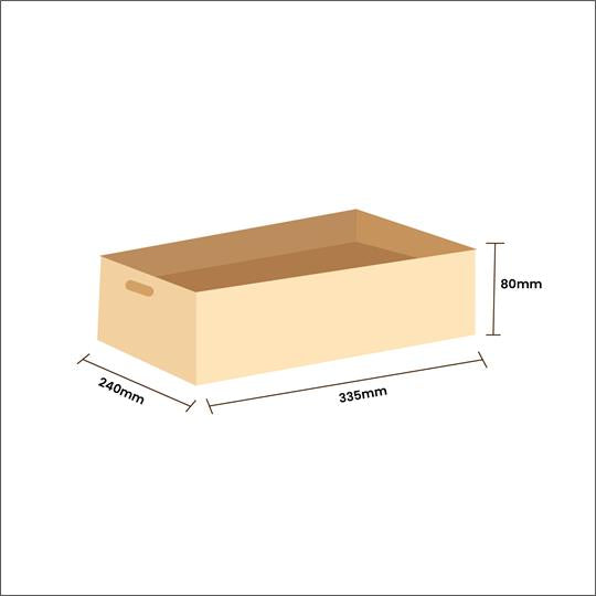 Medium Catering / Grazing Tray Brown - 355 x 240 x 80 mm