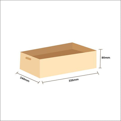 Medium Catering / Grazing Tray Brown - 355 x 240 x 80 mm