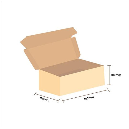 Medium Mailer Box White - 190 x 190 x 100 mm
