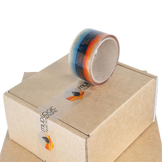2-Colour Custom Printed Packing Tape Clear Film