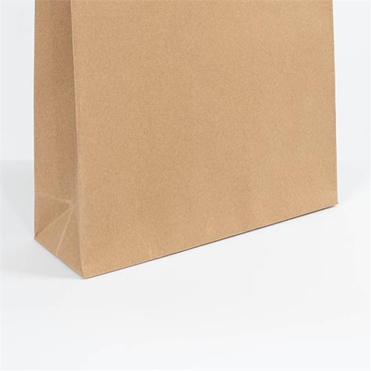 3-Bottle Wine Carrier Bag In Kraft Brown With Handle