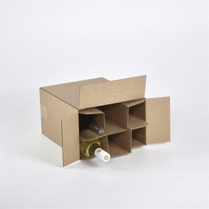 12-Bottle Wine Box (RSC) Brown - 348 x 261 x 329 mm