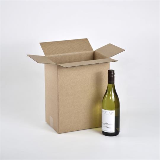 12-Bottle Wine Box (RSC) Brown - 348 x 261 x 329 mm