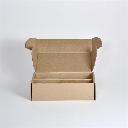 2-Bottle Laydown Shipper Brown - 330 x 186 x 100 mm