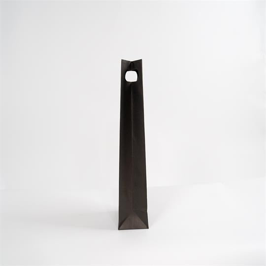 1-Bottle Black Wine Carrier Bag With Handle