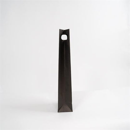 1-Bottle Black Wine Carrier Bag With Handle