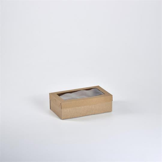Small Catering Box / Grazing Tray Brown - 253 x 140 x 86 mm