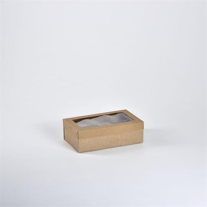 Small Catering Box / Grazing Tray Brown - 253 x 140 x 86 mm