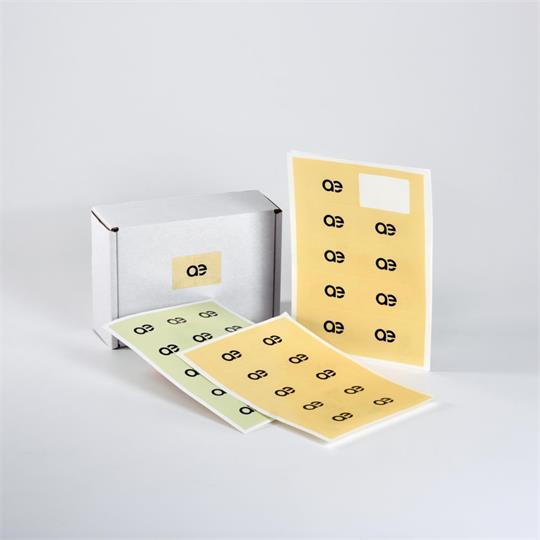 50mm X 75mm Adhesive Labels - Custom Printed Sticker Sheet (10 UP)